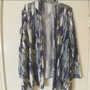 CHICO'S EASYWEAR Open Front Jacket S 4 6